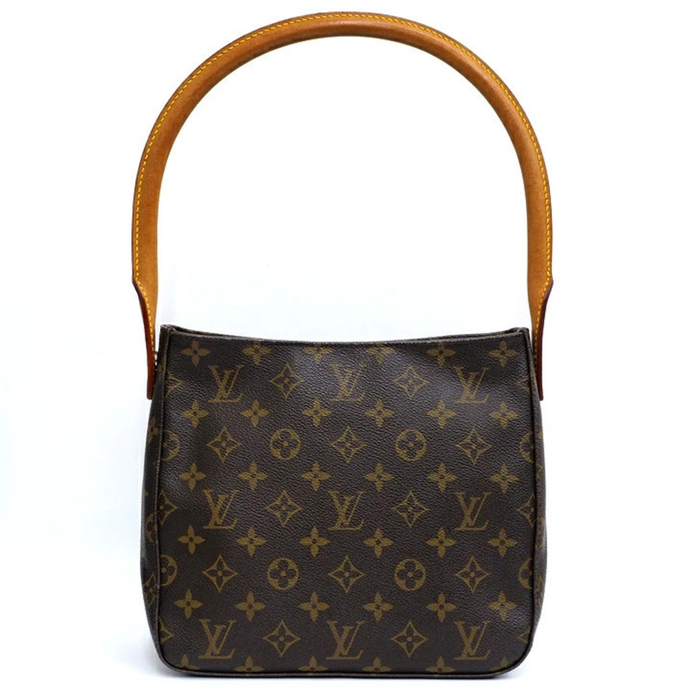 Louis Vuitton Shoulder Handbag Monogram Hobo Bag Looping Brown